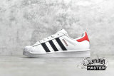 ADIDAS SUPERSTAR SHOES CLOUD WHITE/CORE BLACK/PINK FU9528