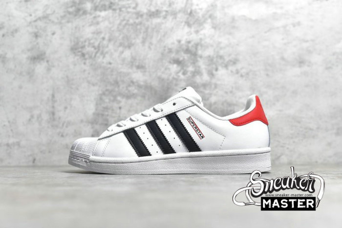 ADIDAS SUPERSTAR SHOES CLOUD WHITE/CORE BLACK/PINK FU9528