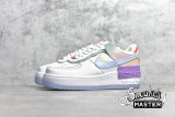 NIKE AIR FORCE 1 SHADOW WHITE/HYDROGEN BLUE/PURPLE/WHITE CW2630-141
