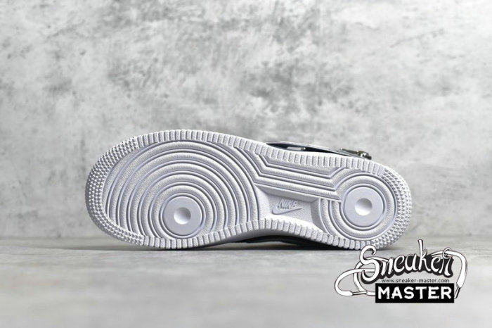 NIKE AIR FORCE 1 LOW 07 PREMIUM SILVER SWOOSH BLACK/LASER CRIMSON/WHITE CW6558-001