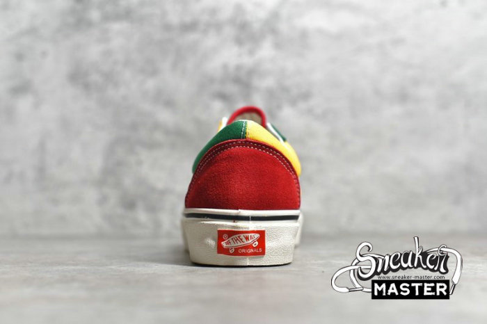 VANS OLD SKOOL 36 DX ANAHEIM FACTORY OG RED/OG EMERALD-YELLOW VN0A38G2XFM