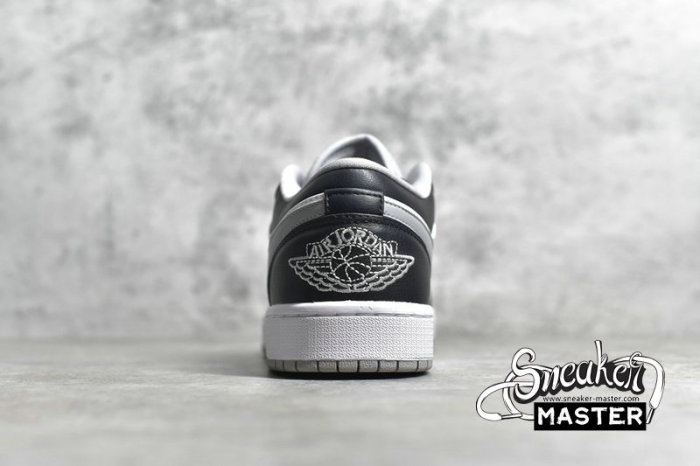 NIKE AIR JORDAN 1 LOW BLACK/BLACK/LIGHT SMOKE GREY/WHITE 553558-039