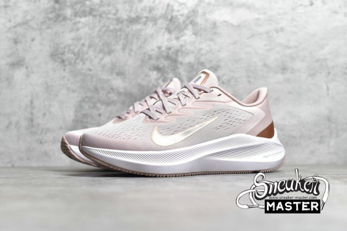 NIKE AIR ZOOM WINFLO 7 PINK ROSE/WHITE/BRONZE CJ0302-601