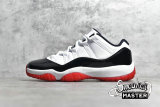 NIKE AIR JORDAN 11 RETRO LOW CONCORD-BRED WHITE/UNIVERSITY RED/BLACK/TRUE RED AV2187-160