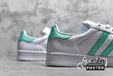ADIDAS SUPERSTAR SHOES CLOUD WHITE/HI-RES GREEN/GOLD METALLIC B41995