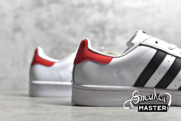 ADIDAS SUPERSTAR SHOES CLOUD WHITE/CORE BLACK/PINK FU9528