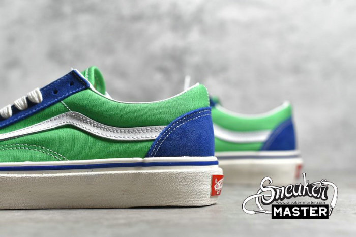VANS OLD SKOOL 36 DX ANAHEIM FACTORY BLUE/GREEN/TRUE WHITE VN0A38G2XFJ