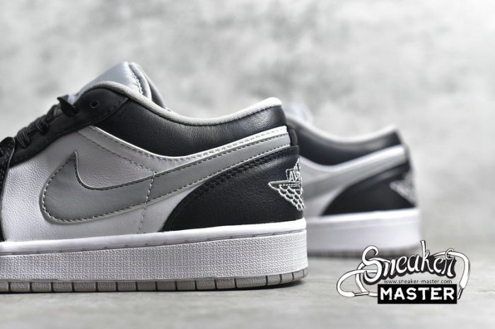 NIKE AIR JORDAN 1 LOW BLACK/BLACK/LIGHT SMOKE GREY/WHITE 553558-039