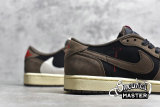NIKE AIR JORDAN 1 LOW MOCHA X TRAVIS SCOTT BLACK/DARK MOCHA-UNIVERSITY RED-SAIL CQ4277-001