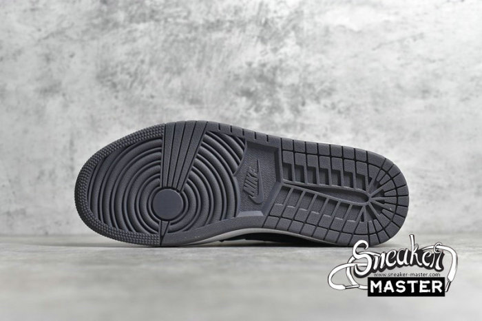NIKR AIR JORDAN 1 RETRO MID GS BLACK/DARK GREY-SUMMIT WHITE 554725-041