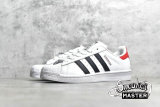 ADIDAS SUPERSTAR SHOES CLOUD WHITE/CORE BLACK/PINK FU9528