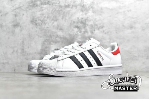 ADIDAS SUPERSTAR SHOES CLOUD WHITE/CORE BLACK/PINK FU9528