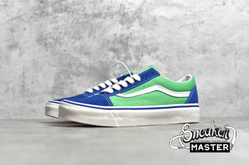 VANS OLD SKOOL 36 DX ANAHEIM FACTORY BLUE/GREEN/TRUE WHITE VN0A38G2XFJ