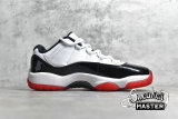 NIKE AIR JORDAN 11 RETRO LOW CONCORD-BRED WHITE/UNIVERSITY RED/BLACK/TRUE RED AV2187-160