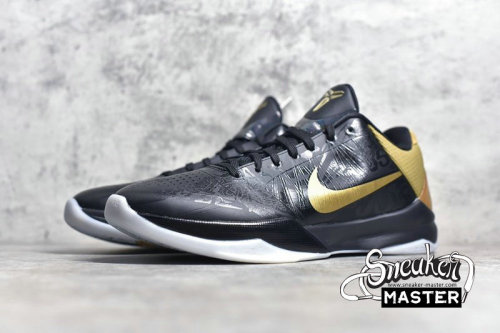 NIKE ZOOM KOBE 5 BIG STAGE AWAY BLACK/METALLIC GOLD-WHITE 386429-008