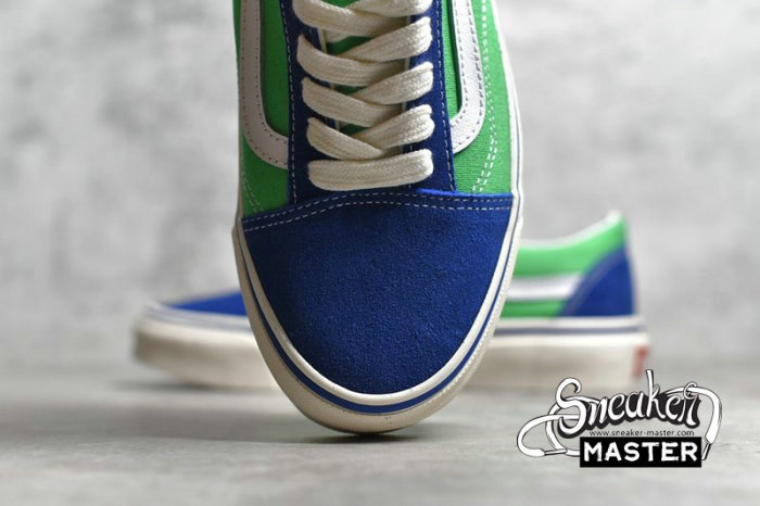 VANS OLD SKOOL 36 DX ANAHEIM FACTORY BLUE/GREEN/TRUE WHITE VN0A38G2XFJ