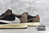 NIKE AIR JORDAN 1 LOW MOCHA X TRAVIS SCOTT BLACK/DARK MOCHA-UNIVERSITY RED-SAIL CQ4277-001