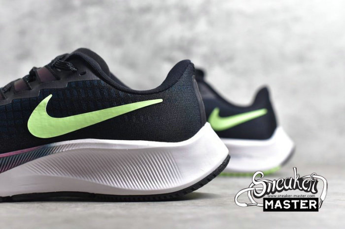 NIKE AIR ZOOM PEGASUS 37 BLACK/GREEN/PURPLE BQ9646-001