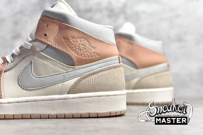 NIKE AIR JORDAN 1 MID MILAN SAIL/LIGHT BONE/STRING/SHIMMER CV3044-100