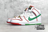 NIKE PAUL RODRIGUEZ X DUNK HIGH PREMIUM SB BOXING WHITE/UNIVERSITY RED/GREEN CT6680-100