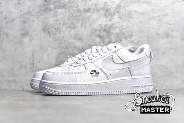 NIKE AIR FORCE 1 LOW REFLECTIVE SWOOSH WHITE/WHITE/BLACK CV3039-100