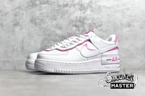 NIKE AIR FORCE 1 SHADOW WHITE/WHITE/MAGIC FLAMINGO CI0919-102