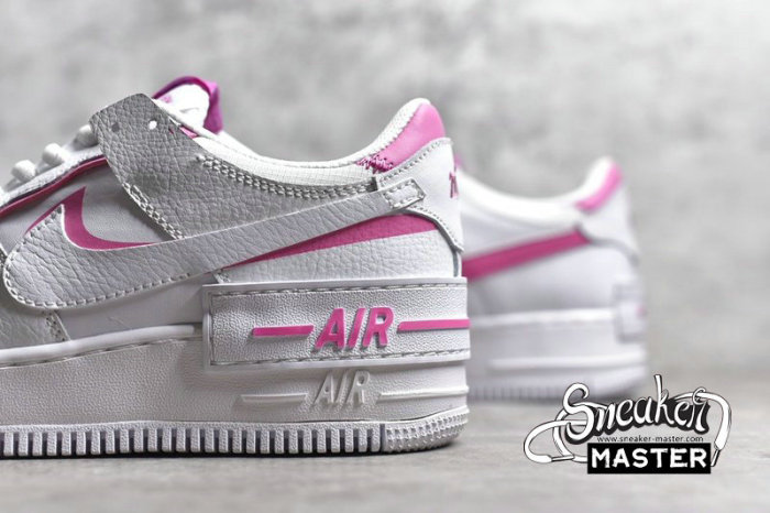 NIKE AIR FORCE 1 SHADOW WHITE/WHITE/MAGIC FLAMINGO CI0919-102