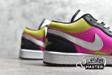 NIKE AIR JORDAN 1 LOW SPRAY PAINT WHITE/BLACK/YELLOW-PINK CW5564-001