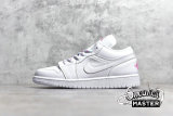 NIKE AIR JORDAN 1 LOW GS WHITE/WHITE-AURORA GREEN-SOAR 554723-101