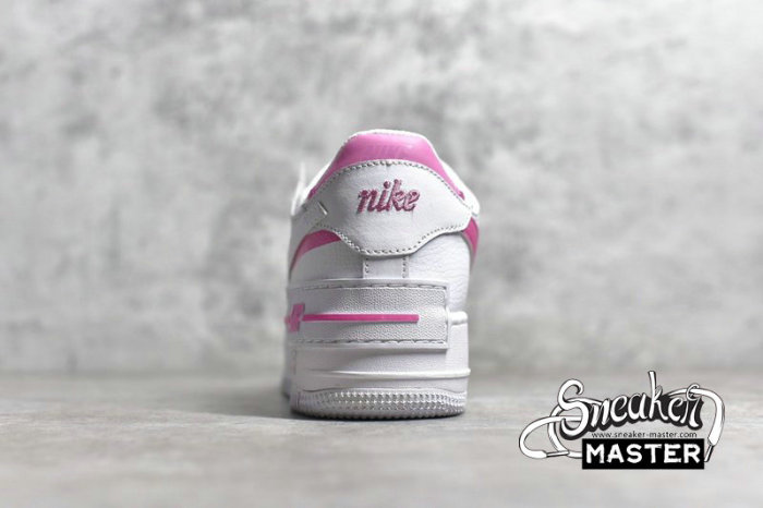NIKE AIR FORCE 1 SHADOW WHITE/WHITE/MAGIC FLAMINGO CI0919-102