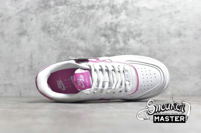 NIKE AIR FORCE 1 SHADOW WHITE/WHITE/MAGIC FLAMINGO CI0919-102