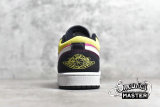 NIKE AIR JORDAN 1 LOW SPRAY PAINT WHITE/BLACK/YELLOW-PINK CW5564-001