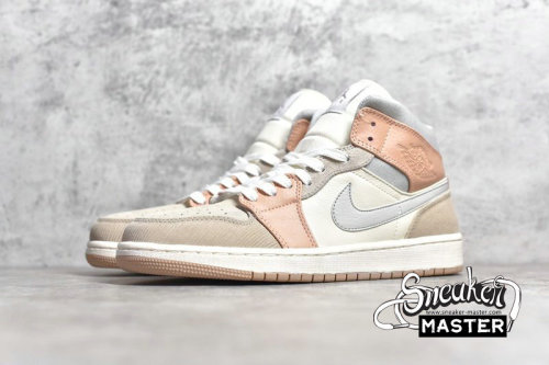 NIKE AIR JORDAN 1 MID MILAN SAIL/LIGHT BONE/STRING/SHIMMER CV3044-100