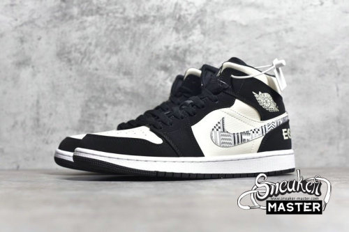 NIKE AIR JORDAN 1 MID MELO SE EQUALITY BLACK/BLACK-SAIL-WOLF GREY 852542-010