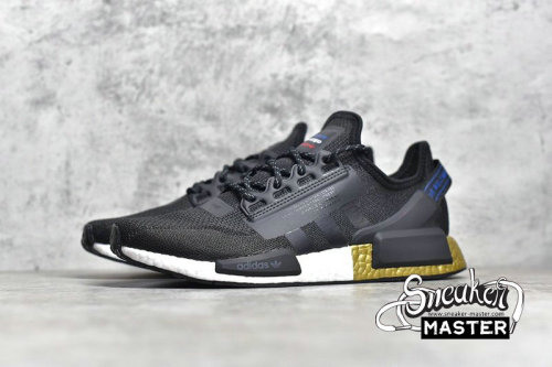 ADIDAS NMD_R1 V2 SHOES CORE BLACK/CORE BLACK/GOLD METALLIC FW5327