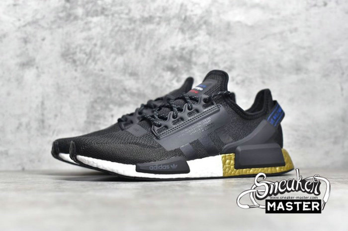 ADIDAS NMD_R1 V2 SHOES CORE BLACK/CORE BLACK/GOLD METALLIC FW5327