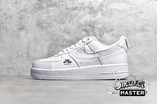NIKE AIR FORCE 1 LOW REFLECTIVE SWOOSH WHITE/WHITE/BLACK CV3039-100