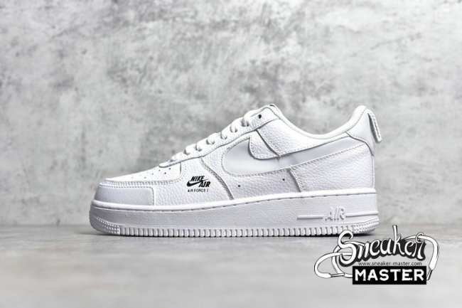NIKE AIR FORCE 1 LOW REFLECTIVE SWOOSH WHITE/WHITE/BLACK CV3039-100