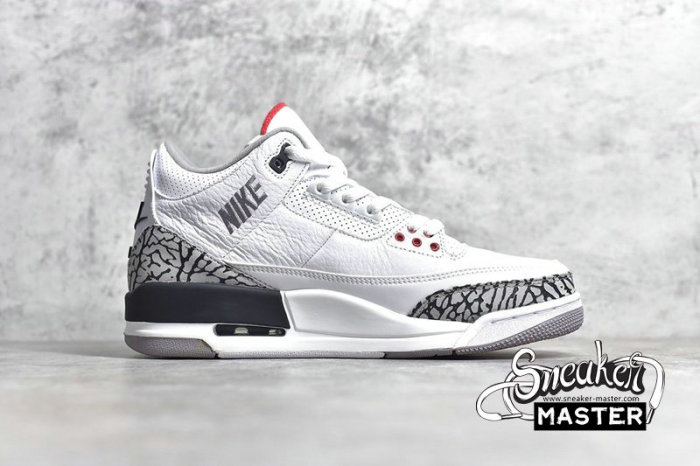 NIKE AIR JORDAN 3 RETRO NRG JTH WHITE/FIRE RED-CEMENT GREY-BLACK AV6683-160
