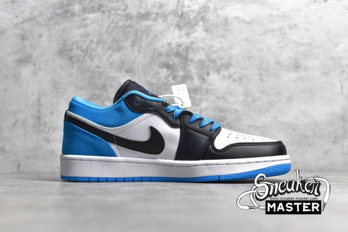 NIKE AIR JORDAN 1 LOW SE BLACK/BLACK/LASER BLUE/WHITE CK3022-004
