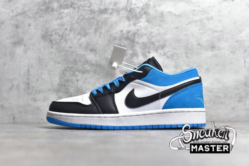 NIKE AIR JORDAN 1 LOW SE BLACK/BLACK/LASER BLUE/WHITE CK3022-004