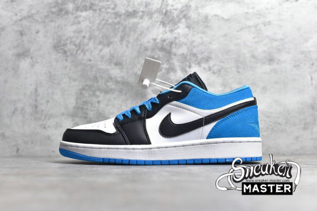 NIKE AIR JORDAN 1 LOW SE BLACK/BLACK/LASER BLUE/WHITE CK3022-004