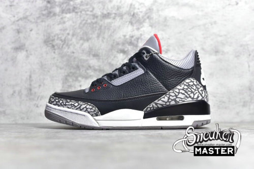 NIKE AIR JORDAN 3 RETRO OG BLACK CEMENT 2018 BLACK/CEMENT GREY-WHITE-FIRE RED 854262-001