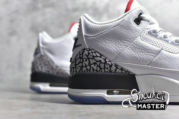NIKE AIR JORDAN 3 RETRO NRG FREE THROW LINE WHITE/FIRE RED-CEMENT GREY-BLACK 923096-101