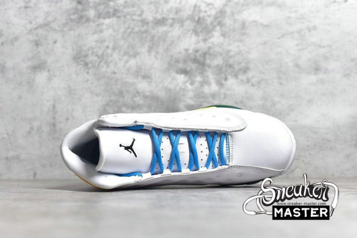 NIKE AIR JORDAN 13 RETRO PLAYGROUND PS WHITE/BLACK-COURT PURPLE-TOTAL ORANGE-PINE GREEN CV0808-158