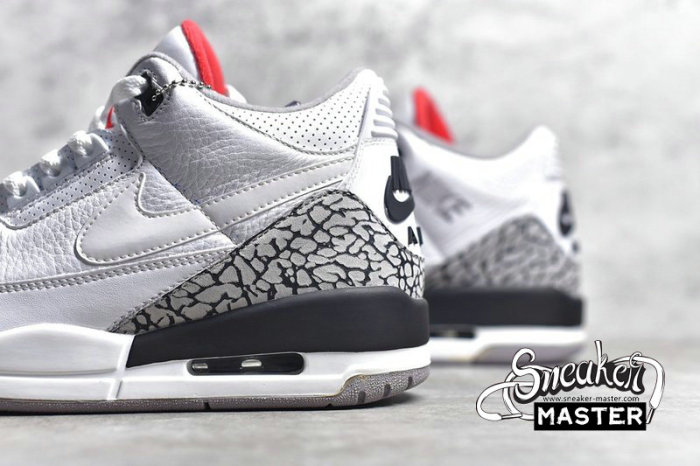 NIKE AIR JORDAN 3 RETRO NRG JTH WHITE/FIRE RED-CEMENT GREY-BLACK AV6683-160