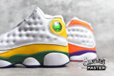 NIKE AIR JORDAN 13 RETRO PLAYGROUND PS WHITE/BLACK-COURT PURPLE-TOTAL ORANGE-PINE GREEN CV0808-158