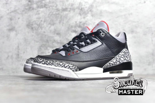 NIKE AIR JORDAN 3 RETRO OG BLACK CEMENT 2018 BLACK/CEMENT GREY-WHITE-FIRE RED 854262-001