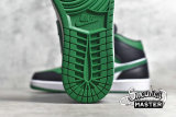 NIKE AIR JORDAN 1 MID GREEN TOE BLACK/GYM RED-WHITE-PINE GREEN 554724-067