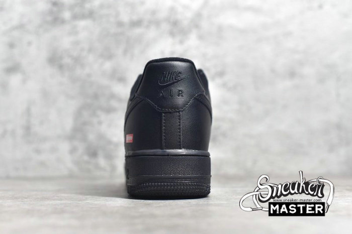 NIKE AIR FORCE 1 LOW X SUPREME BOX LOGO BLACK/BLACK-RED CU9225-001